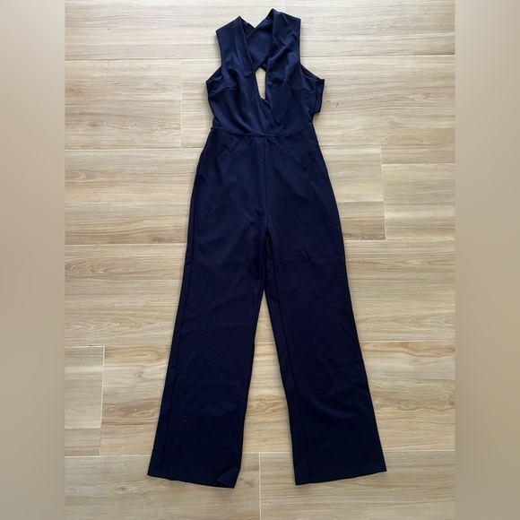 Cupshe X Madison Yours Forever Sleeveless Backless Jumpsuit Navy Blue Small - Picture 6 of 7
